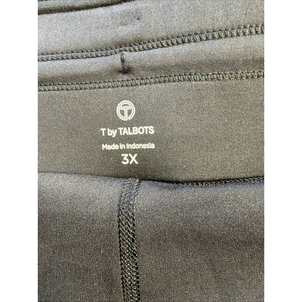 TALBOTS PICKLEBALL SKORT NWT SZ  3X KNIT BLACK NYLON SPANDEX Golf Hiking‎ - Picture 4 of 8